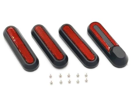 Xiaomi plastmasas uzliku komplekts (melns/sarkans) ar atstarotāju