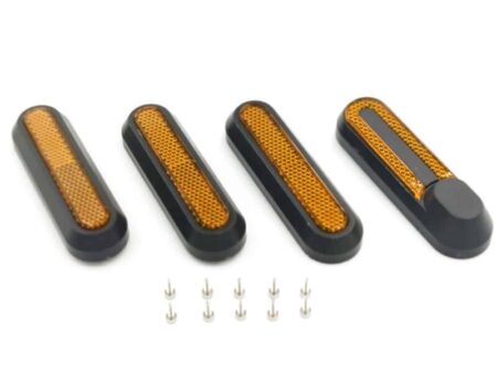 Xiaomi plastmasas uzliku komplekts (melns/dzeltens) ar atstarotāju
