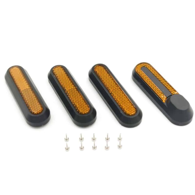 Xiaomi plastmasas uzliku komplekts (melns/dzeltens) ar atstarotāju