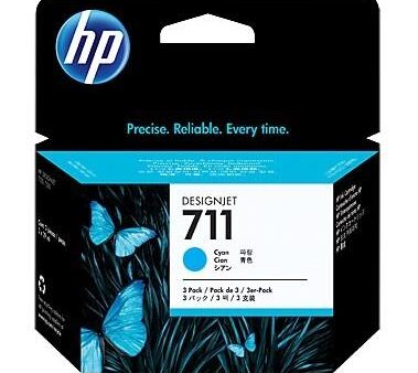 INK CARTRIDGE CYAN NO.711/3-PACK 29ML CZ134A HP
