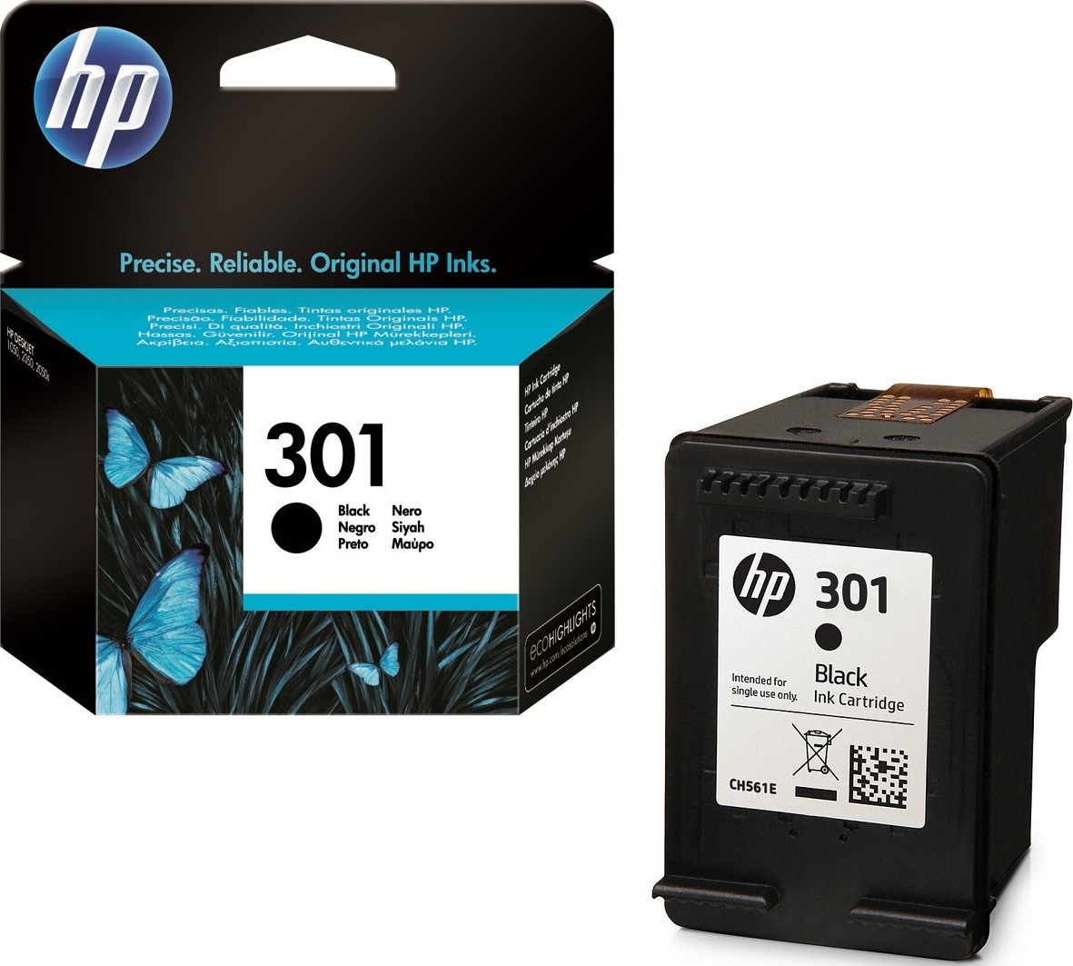 Ink Cartridge HP No.301 (CH561EE) BK 190p. OEM