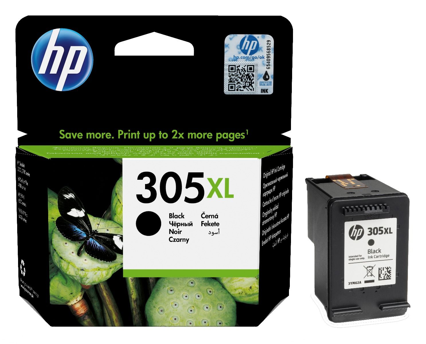 Ink Cartridge HP No.305XL (3YM62AE) BK 240p. OEM