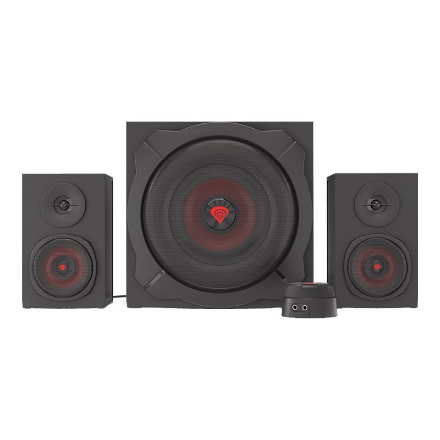 GENESIS Helium 610BT Computer Speakers, Wired, Bluetooth, Black | Genesis | Helium 610BT | Bluetooth | Red/Black | Computer Speakers - Image 3