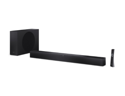 Sharp HT-SBW310 2.1 Dolby Atmos / DTS Virtual:X Soundbar with Slim Wireless Subwoofer | Sharp