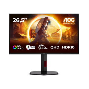 AOC | Q27G4ZDR | 27 " | QD-OLED | QHD | 16:9 | 240 Hz | 0.03 ms | 2560 x 1440 pixels | 400 cd/m² | HDMI ports quantity 2 | Black