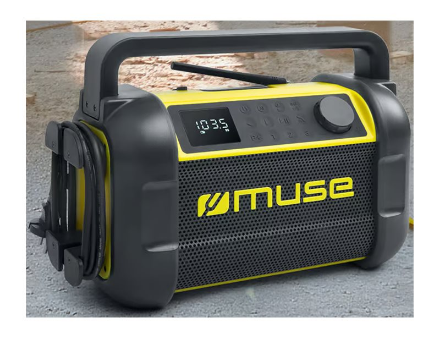 Muse | M-928 BTY | Jobsite Radio speaker | Waterproof | Bluetooth | Black/Yellow | Portable | Wireless connection