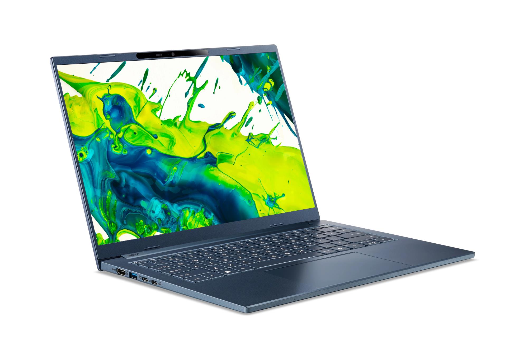 Notebook ACER Aspire Aspire 14 A CPU Qualcomm Snapdragon X1-26-100 3 GHz 14 " 1920 x 1200 pixels RAM 32 GB LPDDR5x-SDRAM SSD 1000 GB Discrete graphics Not available On-board graphics Yes OS installed Windows 11 Home Colour Blue Weight 1.26 kg NX.JP3EL.002 - Image 2