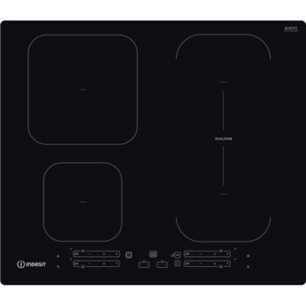 INDESIT | Hob | IB 65B60 NE | Induction | Number of burners/cooking zones 4 | Touch | Timer | Black