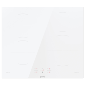 Gorenje | Hob | GI6401WSC | Induction | Number of burners/cooking zones 4 | Touch | Timer | White | Display
