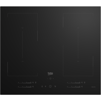 BEKO Hob | HII64720QUF2T | Induction | Number of burners/cooking zones 4 | Touch | Timer | Black