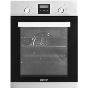 Simfer Oven | 4207BERIM.1 | 47 L | Multifunctional | Manual | Pop-up knobs | Height 54.1 cm | Width 45 cm | Stainless Steel