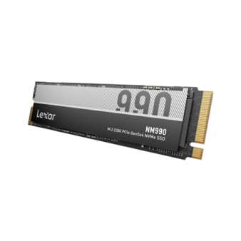 Lexar SSD | NM990 | 1000 GB | SSD form factor M.2 2280 | Solid-state drive interface NVMe | Read speed 14000 MB/s | Write speed 7500 MB/s