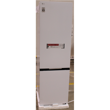 SALE OUT. LG GBBS322CSW Refrigerator, C, Free-standing, Combi, Height 2.03 m, Net fridge 262 L, Net freezer 113 L, White | LG Refrigerator | GBBS322CSW | Energy efficiency class C | Free standing | Combi | Height 203 cm | Fridge net capacity 262 L | Freezer net capacity 113 L | Display | 34 dB | White | DAMAGED PACKAGING, SCRATCHES AND DENTS ON BOTTOM DOOR