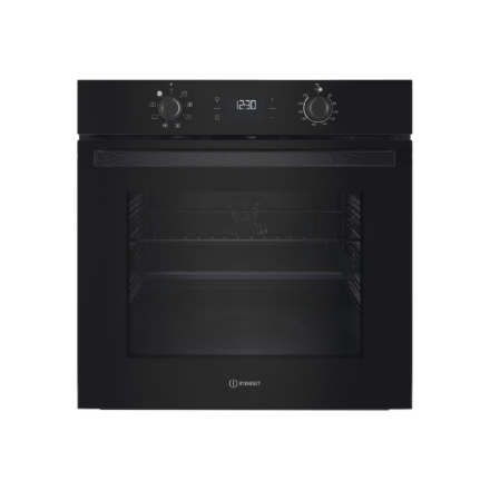 INDESIT Oven | IO K55C B | 71 L | Electric | Catalytic | Electronic | Height 59.5 cm | Width 59.5 cm | Black - Image 2