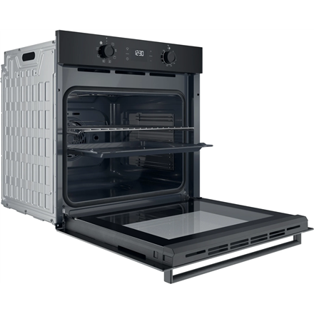 INDESIT Oven | IO K55C B | 71 L | Electric | Catalytic | Electronic | Height 59.5 cm | Width 59.5 cm | Black - Image 3