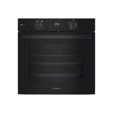 INDESIT Oven | IO K58HS B | 71 L | Electric | Hydrolytic | Electronic | Height 59.5 cm | Width 59.5 cm | Black - Image 2