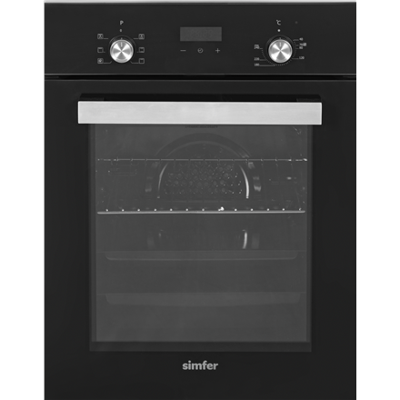 Simfer Oven | 4207DERSP.1 | 47 L | Multifunctional | Manual | Pop-up knobs | Height 59.5 cm | Width 45 cm | Black - Image 2