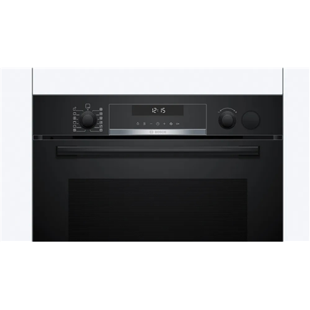 Bosch Oven | HRG578BB7 | 71 L | Electric | Pyrolysis | Knobs | Steam function | Height 59.5 cm | Width 59.4 cm | Black - Image 3