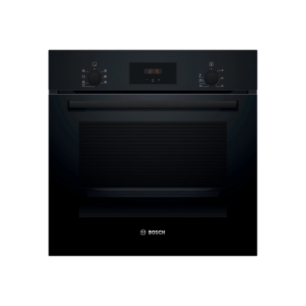 Bosch Oven | HBF133BA1 | 66 L | Electric | EcoClean | Knobs | Height 59.5 cm | Width 59.4 cm | Black - Image 2