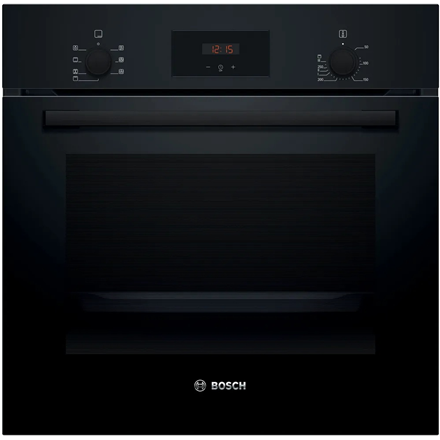 Bosch Oven | HBF133BA1 | 66 L | Electric | EcoClean | Knobs | Height 59.5 cm | Width 59.4 cm | Black - Image 3