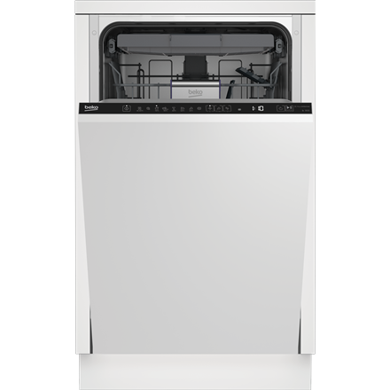 BEKO Dishwasher | DIS46120 | Built-in | Width 45 cm | Number of place settings 11 | Number of programs 6 | Energy efficiency class E | Display | White - Image 2
