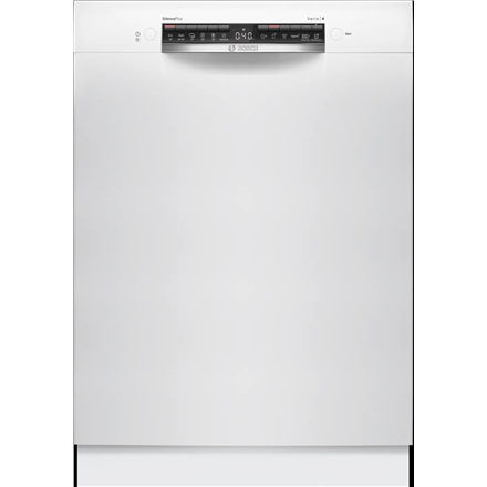 Bosch Dishwasher | SMU4HMW02S | Built-in | Width 60 cm | Number of place settings 14 | Number of programs 6 | Energy efficiency class D | Display | AquaStop function | White - Image 2