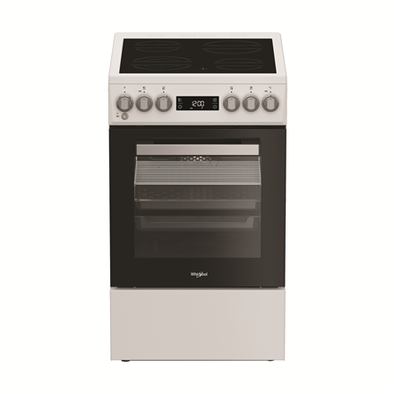 Whirlpool Cooker | Whirlpool | Hob type Vitroceramic | Oven type Electric | White | Width 50 cm | Depth 60 cm | 60 L - Image 2