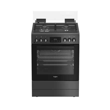 Whirlpool Cooker | W6G8LSSAWTA | Hob type Gas | Oven type Electric | Anthracite | Width 60 cm | Depth 60 cm | 72 L - Image 2