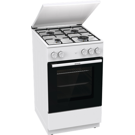 Gorenje Cooker | GG5A14WJ | Hob type Gas | Oven type Gas | White | Width 50 cm | Depth 59.4 cm | 70 L - Image 3