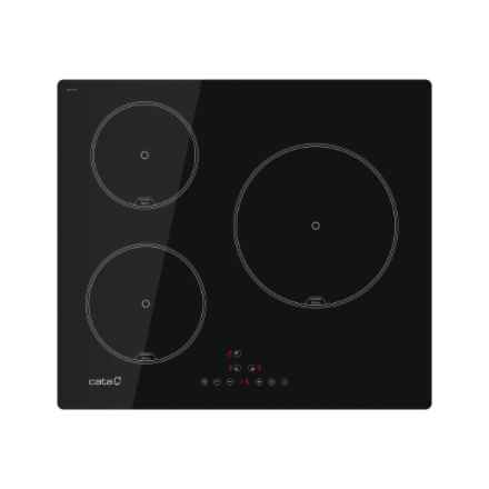 CATA Hob | IB 6403E2 BK | Induction | Number of burners/cooking zones 3 | Touch | Timer | Black - Image 2