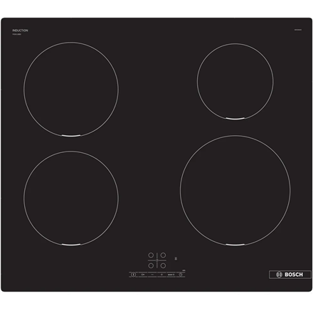 Bosch Hob | PIE611BB5E | Induction | Number of burners/cooking zones 4 | Touch | Timer | Black | Display - Image 3