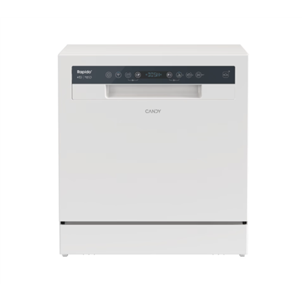 Candy Dishwasher | CP 8F9FFW | Free-standing | Width 55 cm | Number of place settings 8 | Number of programs 8 | Energy efficiency class F | Display | White - Image 3