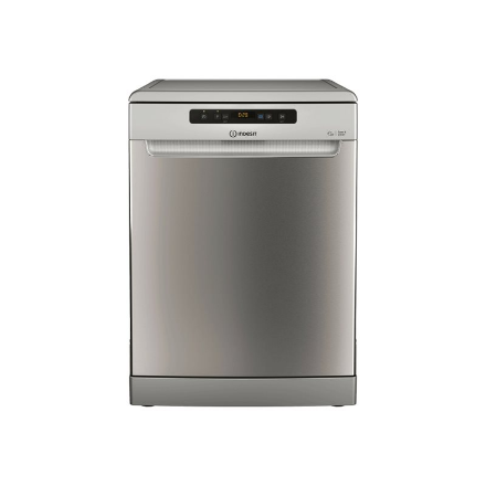 INDESIT Dishwasher | D2F HD624 AS | Free standing | Width 60 cm | Number of place settings 14 | Number of programs 9 | Energy efficiency class E | Display | Silver - Image 2
