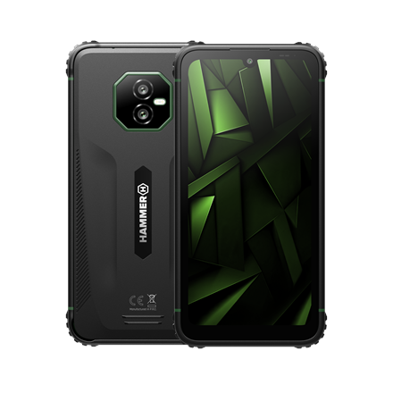 Hammer | Ranger | Black/Green | 6 " | IPS | 1560 x 720 pixels | Mediatek | Helio G99 | Internal RAM 8 GB | 256 GB | microSD | Dual SIM | 3G | 4G | Main camera resolution 50 MP | Android | 15 | 5000 mAh - Image 2