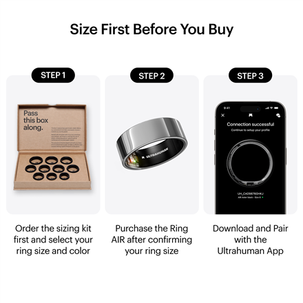 Ultrahuman | Ring Air | Space Silver | Size 10 | Smart Ring - Image 3