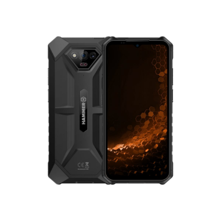 Hammer | Iron | V | Black | 6.5 " | IPS | 1600 x 720 pixels | Mediatek | Helio G36 | Internal RAM 6 GB | 64 GB | microSD | Dual SIM | Nano SIM | 3G | 4G | Main camera resolution 50 MP | Secondary camera resolution 8 MP | Android | 13 - Image 2