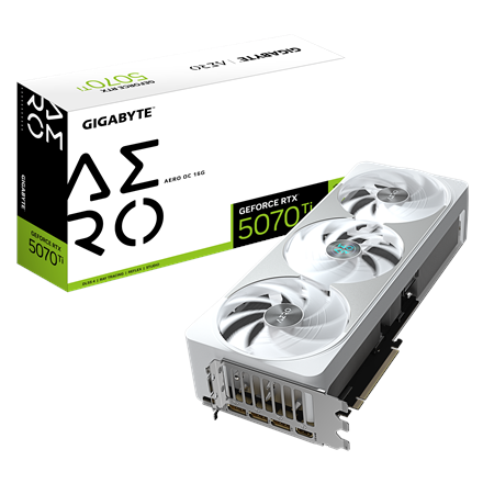 Gigabyte GeForce RTX 5070 Ti AERO OC 16G | NVIDIA | 16 GB | GeForce RTX 5070 Ti | HDMI ports quantity 1 | PCI-E 5.0 - Image 3
