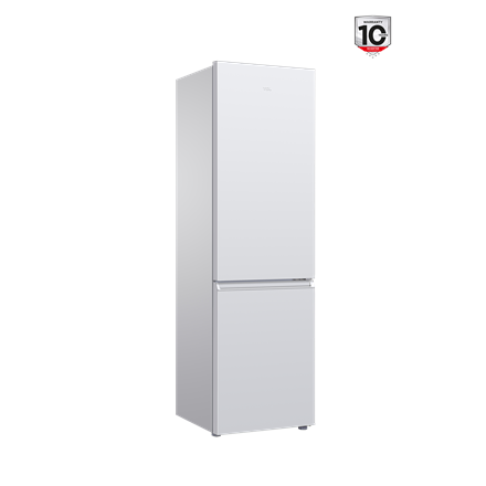 TCL Refrigerator | RF260BWE0 | Energy efficiency class E | Free standing | Combi | Height 182.3 cm | Fridge net capacity 187 L | Freezer net capacity 73 L | 40 dB | White - Image 2