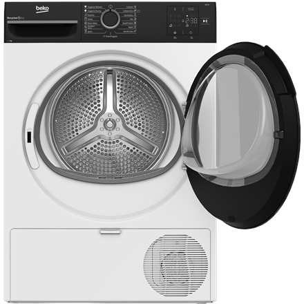 BEKO Dryer Machine | BM3T37249WBB | Energy efficiency class C | Front loading | 7 kg | Digital | Depth 54.5 cm | White - Image 4