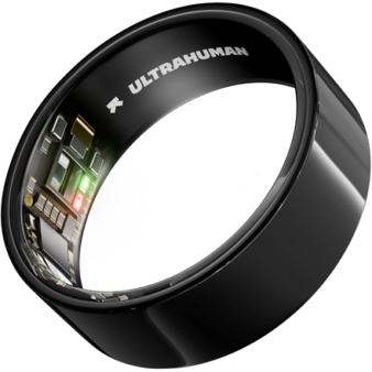 Ultrahuman | Ring Air | Aster Black | Size 11 | Smart Ring