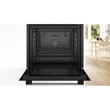 Bosch Oven | HBG517CS4 | 71 L | Electric | Hydrolytic | Control knob | Height 59.5 cm | Width 59.4 cm | Stainless steel - Image 4