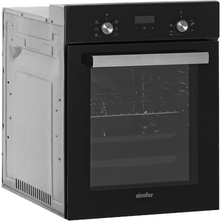 Simfer Oven | 4207DERSP.1 | 47 L | Multifunctional | Manual | Pop-up knobs | Height 59.5 cm | Width 45 cm | Black - Image 4