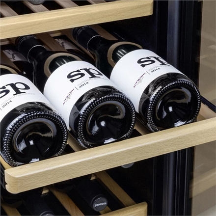 Caso | Wine cooler | WineComfort 660 Smart | Energy efficiency class G | Free standing | Bottles capacity 66 | Stainless steel/Black - Image 4