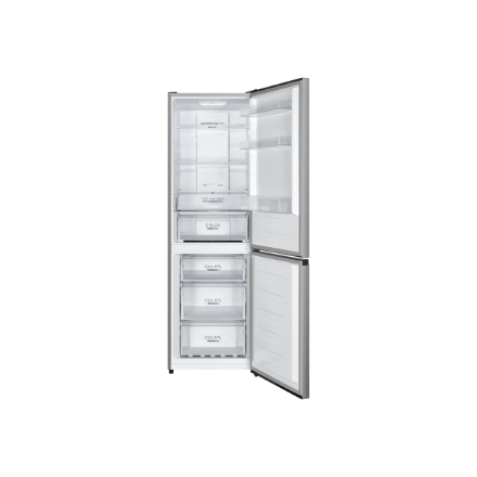 Gorenje Refrigerator | N619EAXL4 | Energy efficiency class E | Free standing | Combi | Height 186 cm | No Frost system | Fridge net capacity 207 L | Freezer net capacity 97 L | Display | 39 dB | Grey - Image 2