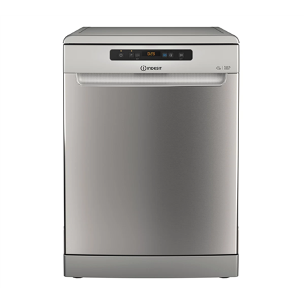 INDESIT Dishwasher | D2F HD624 AS | Free standing | Width 60 cm | Number of place settings 14 | Number of programs 9 | Energy efficiency class E | Display | Silver - Image 4