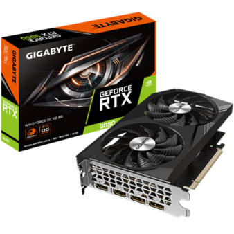 Gigabyte | GV-N3050WF2OCV2-8GD | NVIDIA | 8 GB | GeForce RTX 3050 | GDDR6 | HDMI ports quantity 2 | PCI-E 4.0 | Memory clock speed 1792 MHz