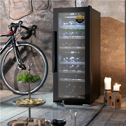 Caso | Smart Wine Cooler | WineExclusive 38 | Energy efficiency class G | Showcase | Free standing | Bottles capacity 38 bottles | Cooling type Compressor technology | Black - Image 4
