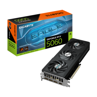Gigabyte GeForce RTX 5060 EAGLE MAX OC 8G | NVIDIA | 8 GB | GeForce RTX 5060 | GDDR7 | HDMI ports quantity 1 | PCI-E 5.0