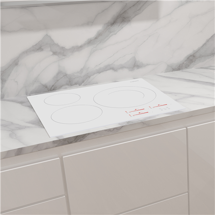 CATA Hob | INSB 6030 WH | Induction | Number of burners/cooking zones 3 | Slider touch | White - Image 4