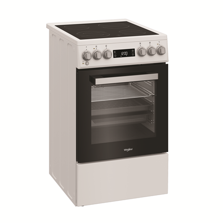 Whirlpool Cooker | Whirlpool | Hob type Vitroceramic | Oven type Electric | White | Width 50 cm | Depth 60 cm | 60 L - Image 4